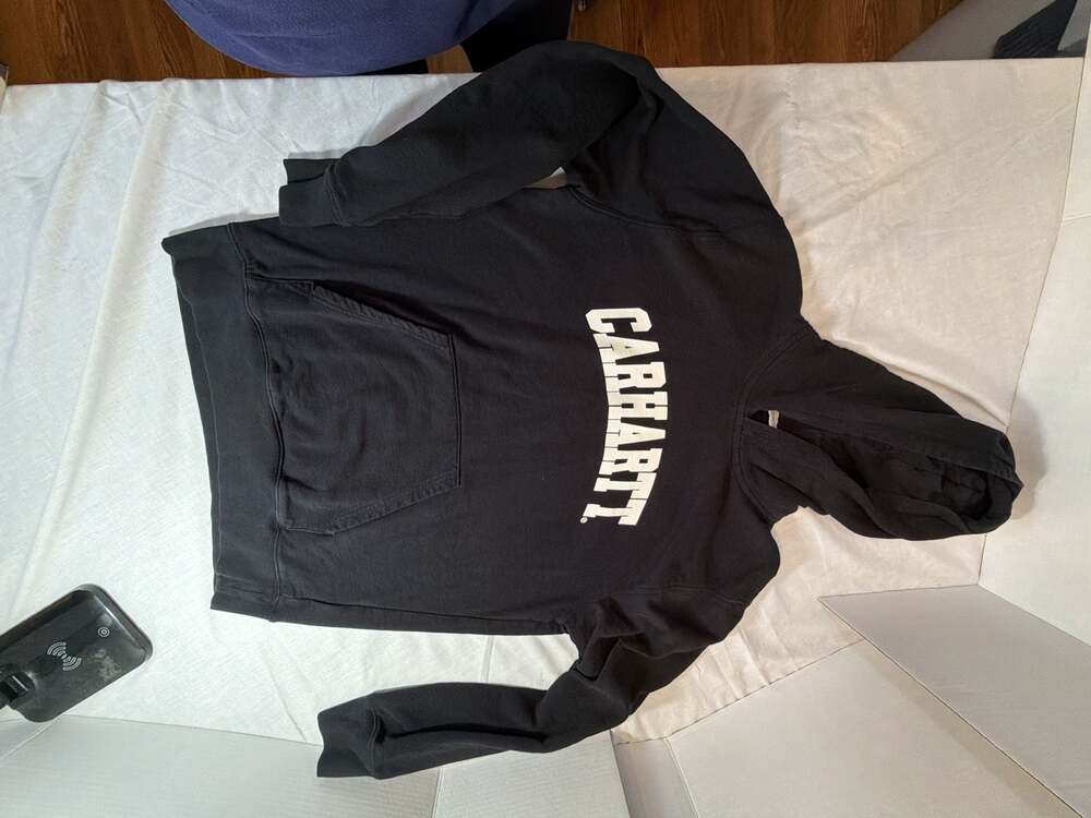Carhartt WIP Logo Hoodie Black Size L